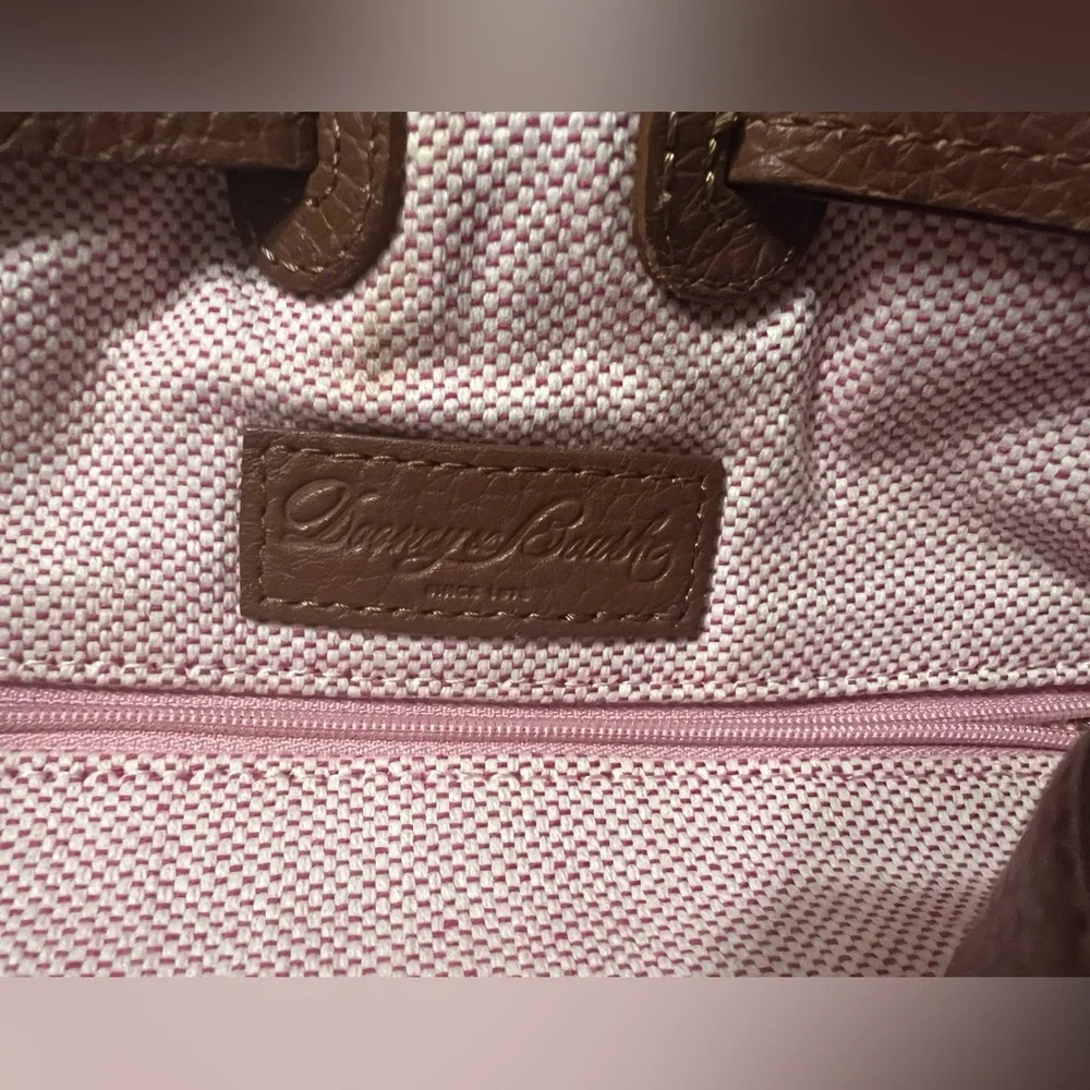 Dooney & Bourke Brown Pebbled Leather Tote Bag - Picture 8 of 8